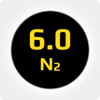 Азот (N2) 6.0 (99,9999%) в баллоне 50л 300бар, соединение  G3/4 (DIN 9)