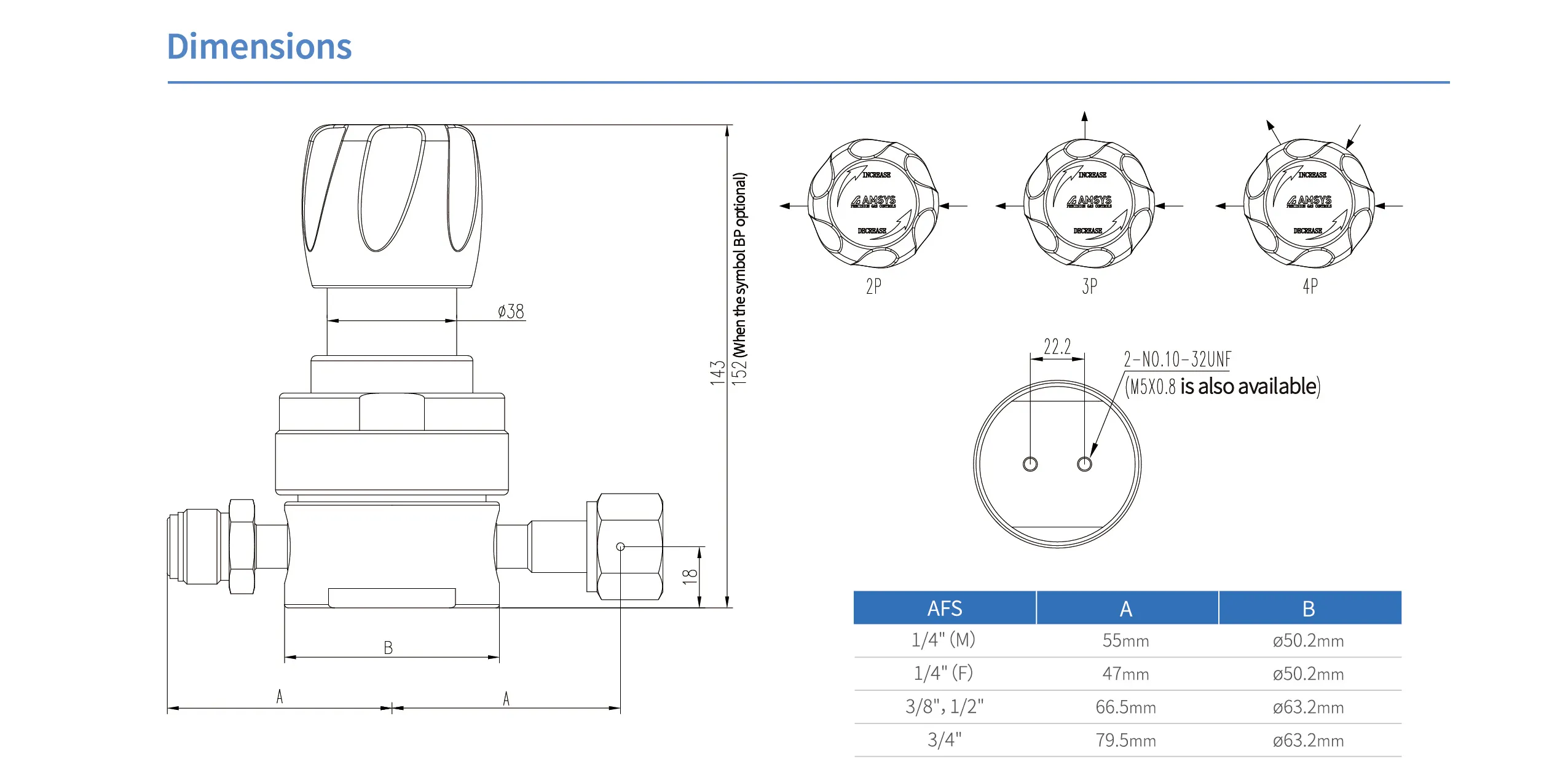 Регулятор AMFLO UHP AU23 Материал: Код SHP (Body-SUS316L VAR, Gland-SUS316L;Poppet, Nozzle,Diaphragm-Hastelloy®C-22,Seat: PCTFE) ; Поверхность 0.25 um; 3х портовый, вх. давл. 206 бар, CV-0.9