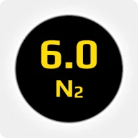 Азот (N2) 6.0 (99,9999%) в баллоне 50л 200бар, соединение  G3/4 (DIN 9)