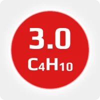 Бутан (C4H10) 3.0 (99,9%) в баллоне 2л (1 кг) соединениеW21,8х1/14'' (DIN1)