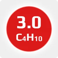 Бутан (C4H10) 3.0 (99,9%) в баллоне 50л (23кг) соединение W21,8х1/14'' (DIN1) (с баллоном) (комплект)
